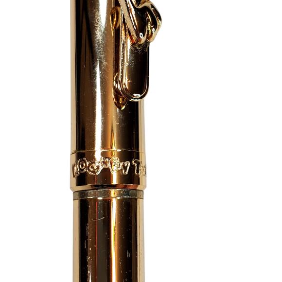 Vintage 1997 Looney Tunes Bugs Bunny Gold Tone Pen in Wooden Display Case - Picture 7 of 12